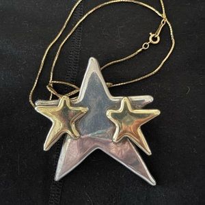 925 VTG pendant/pin with 24k plate…signed!